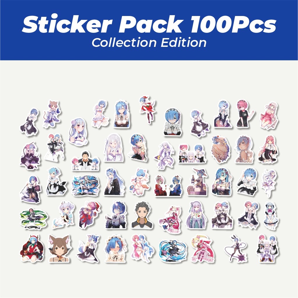 

Hot Stiker Anime Re:Zero: Starting Life in Another World Lucu Anti Air Stikers Berperekat Waterproof Sticker Decal Buat Motor Helm Buku Journal Koper Casing HP Laptop Botol Minum