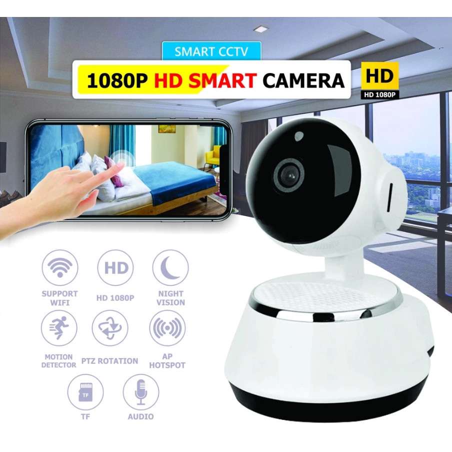 IP Camera 720P CCTV Baby Monitor Cam 1.3MP V380 Wireless Wifi Premium Bekas/ Secondhand