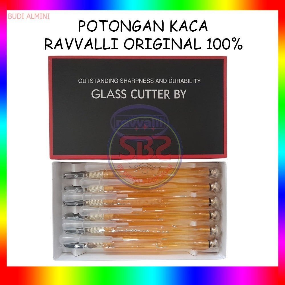 RAVVALLI Pemotong Kaca Ravvalli Original Asli Alat Pemotong Kaca Original Murah Glass Cutter Pisau K
