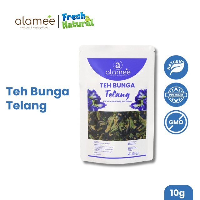 

Teh Bunga Telang Kering Butterfly Pea Tea Herbal Organik Alami 10 Gr fresh and natural