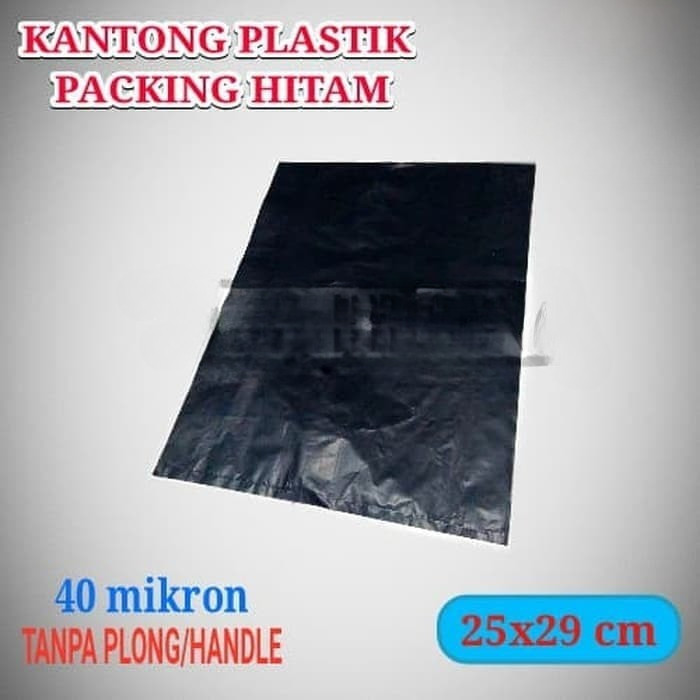 

PACKING 25 x 29 CM HITAM PLASTIK KRESEK PACKING HITAM TEBAL