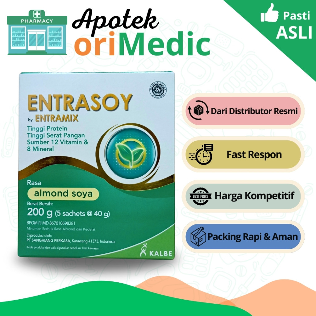 

Entrasoy By Entramix Rasa Almond Soya 200 gr