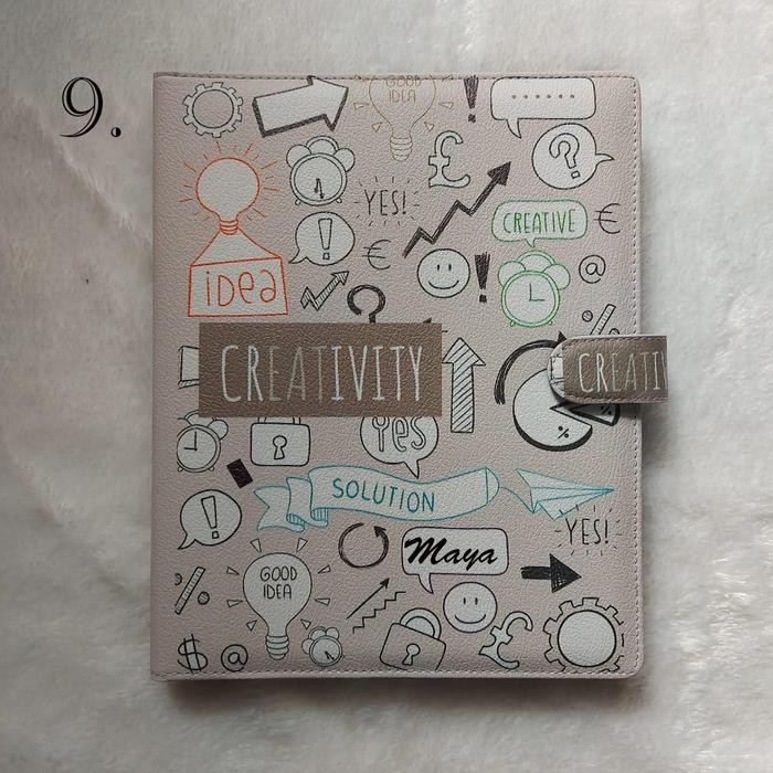 

【YANA-M】PROMO!!! BINDER COSTUM TAMBAH NAMA A5/RING 20, B5/RING 26 - NO.9, A5