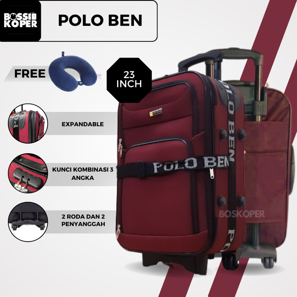 Koper Polo 23 Inch Polo - Koper Kain - Koper Bagasi - Koper Murah - Koper Bahan - Tas Koper
