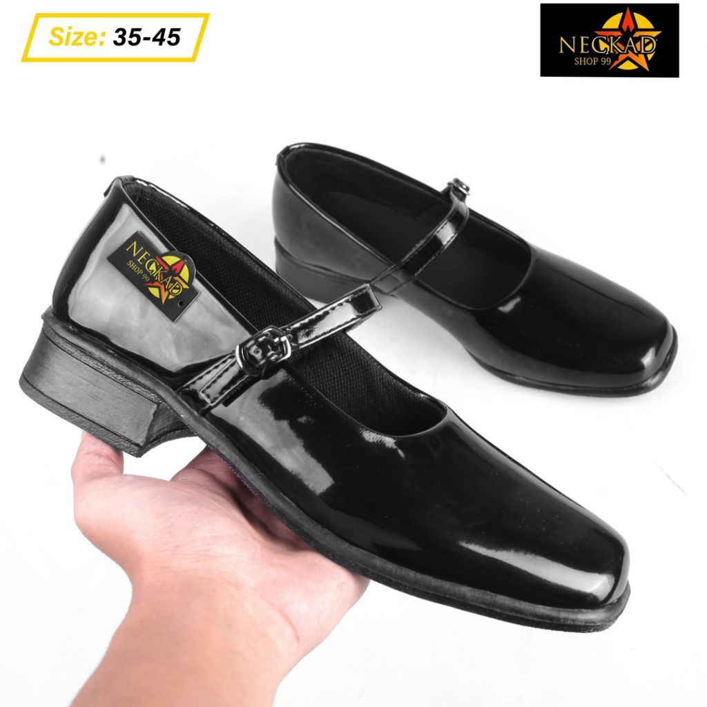 Sepatu PDH Polwan Dinas,Kerja,Paskibra,Sepatu Wanita