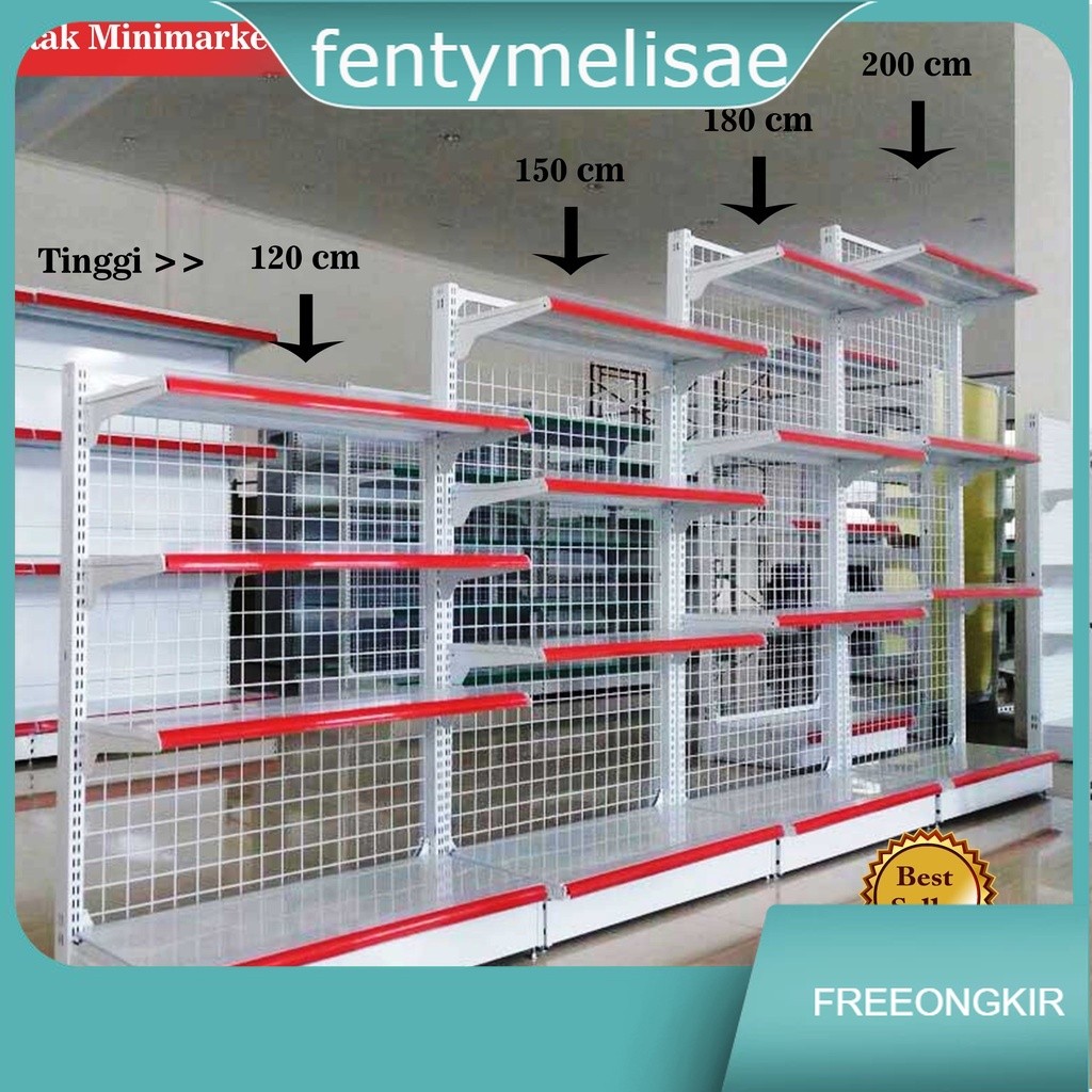 Rak Toko - Rak Minimarket Standar - Rak Gondola - Rak Supermarket