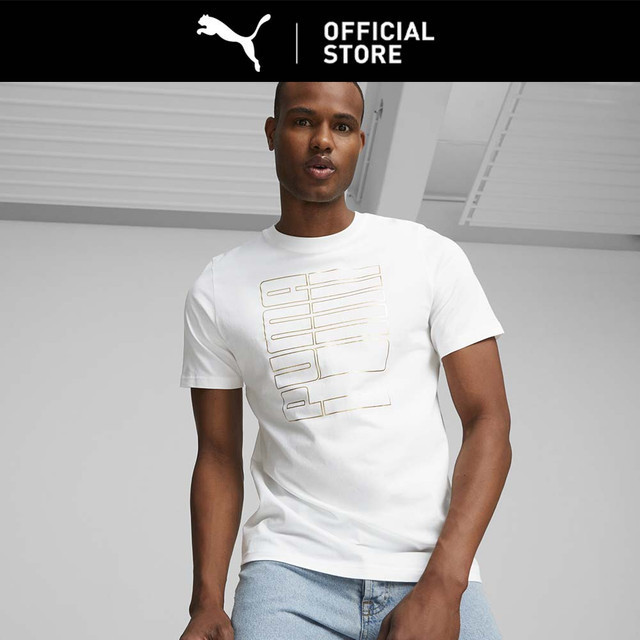 PUMA Kaos Pria Foil White