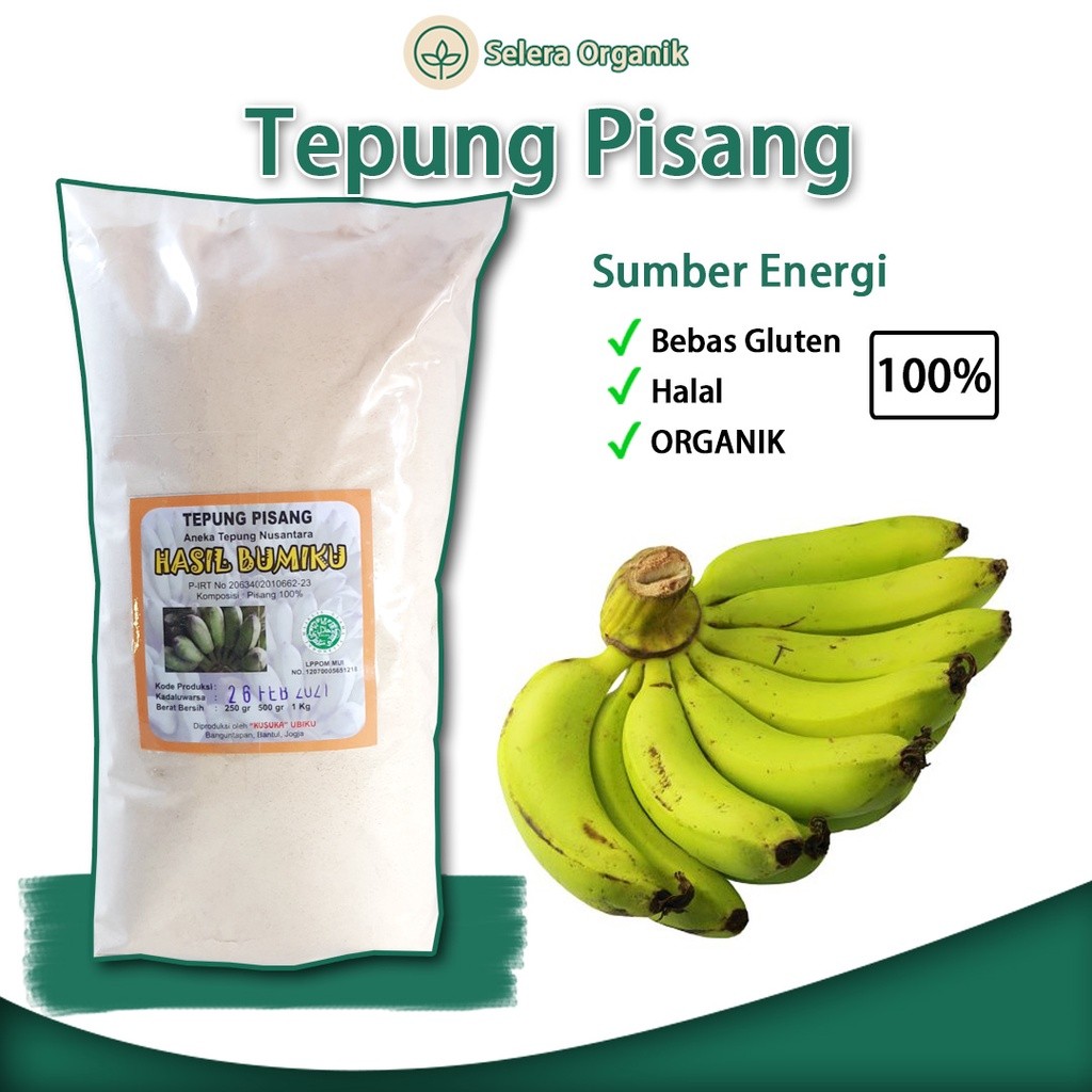 

Tepung Pisang MPASI Organik (1kg) Bebas Gluten Free MPASI | Selera Organik Jogja