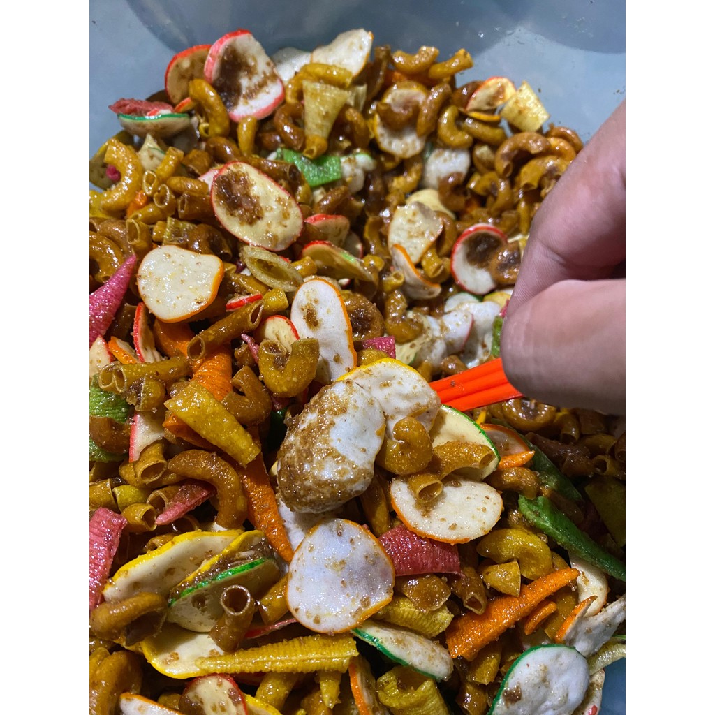 

KRUPUK SEBLAK CAMPUR/Kerupuk seblak mix/Kerupuk seblak 500g/PEDO/BETON BUMBU CIKRUH PEDAS 500 grm
