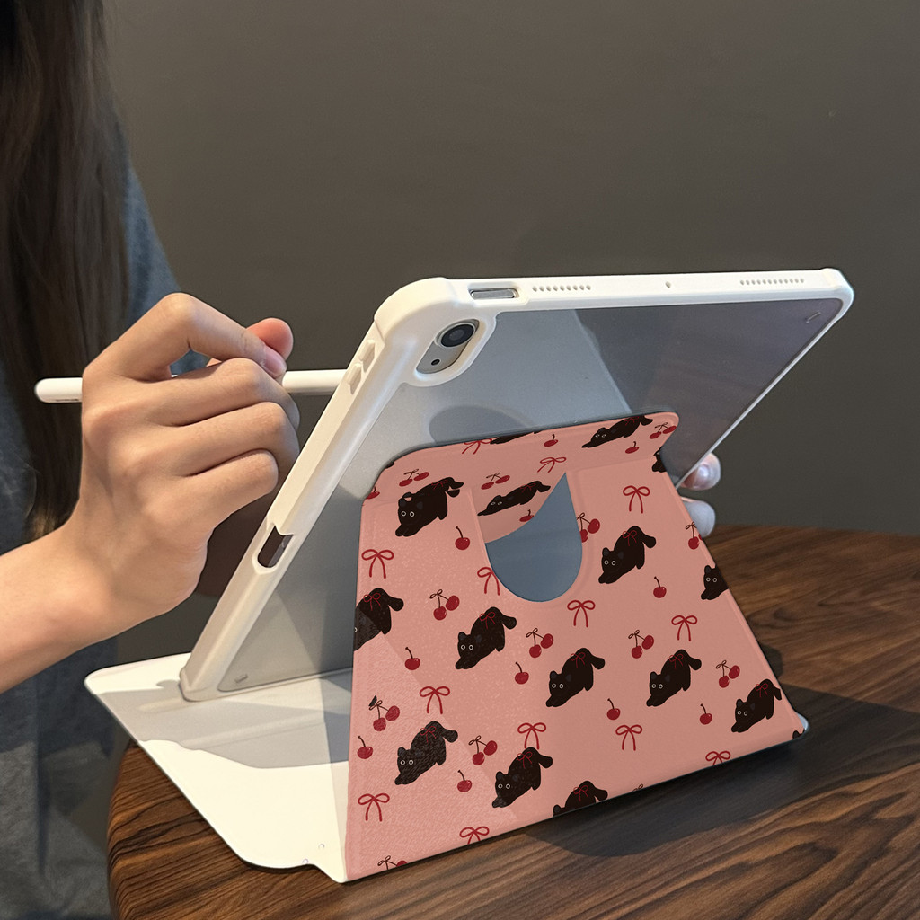 Cocok untuk ipad gen 10 tablet case pelindung lucu ipad air 5 rotasi ipad pro 11 inci 360° 10.9 inci
