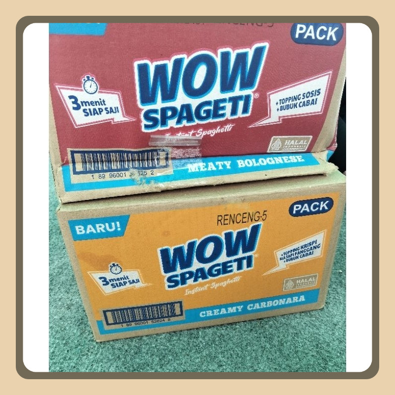 

Wow Spagetti Creamy Carbonara Dan Bolonesse