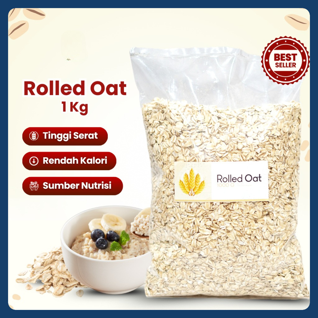 

Rolled Oat 1 Kg - Oatmeal Gandum Utuh Premium Original