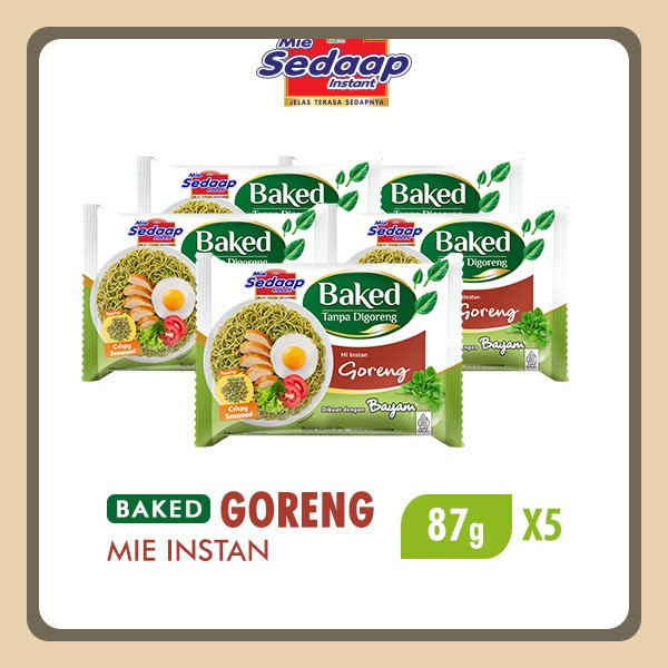 

Sedaap Baked Mie Instan Goreng Bag 87 gr x5