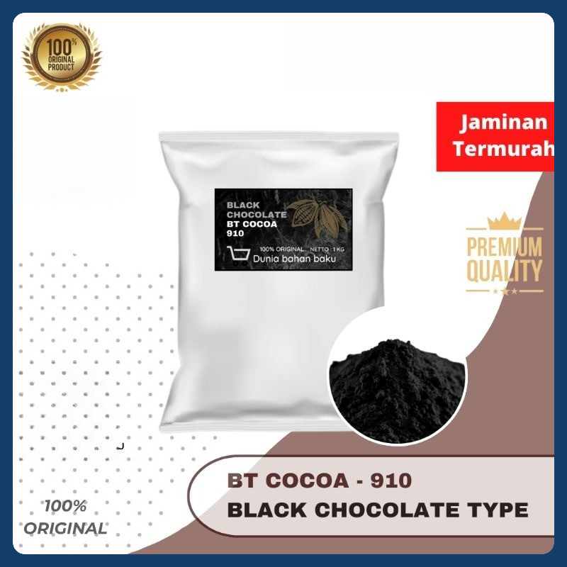 

BT COCOA BLACK POWDER BT 910 1 kg bubuk coklat Hitam DARK