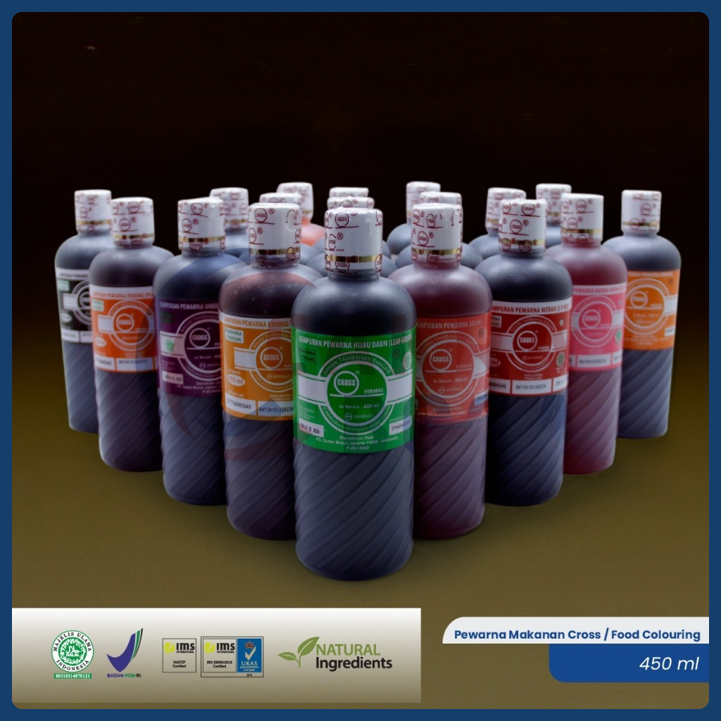 

Pewarna Makanan Cross 450 ml / Food Colouring