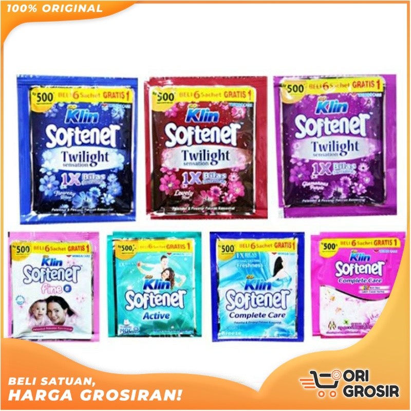 ORI GROSIR | SoKlin Softener 1x Bilas Sachet So Klin Softener Renceng isi 12 Sachet