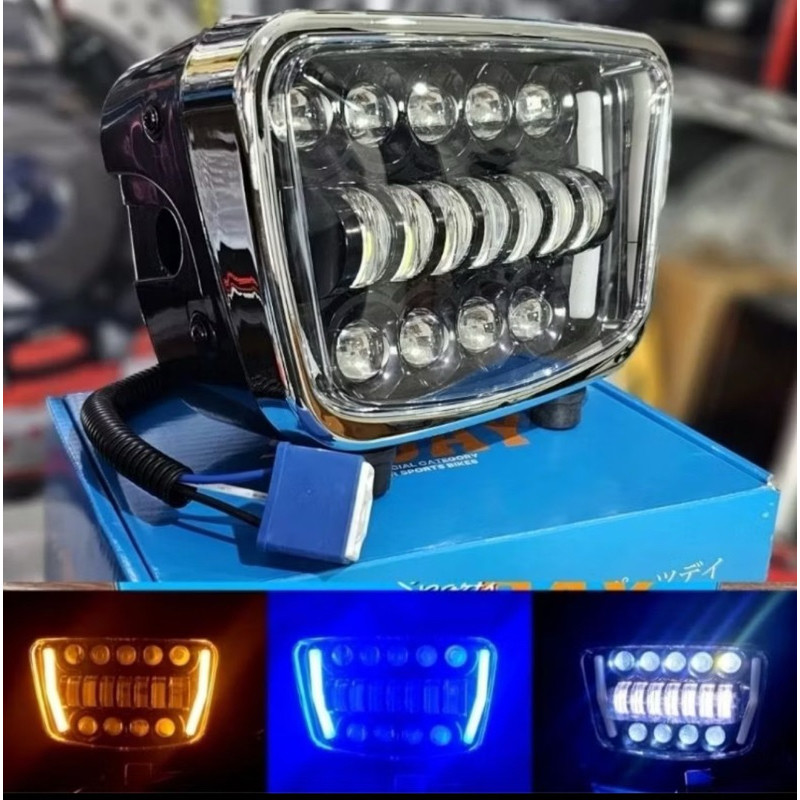 REFDLEKTOR LAMPU DEPAN YAMAHA RX KING MODEL LED DAYMAKER MERK DAY TERLARIS DAN TERMURAH