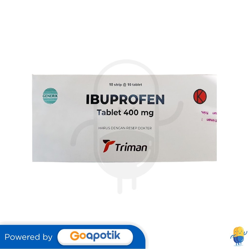 Ibuprofen Triman 400 Mg Box 100 Tablet
