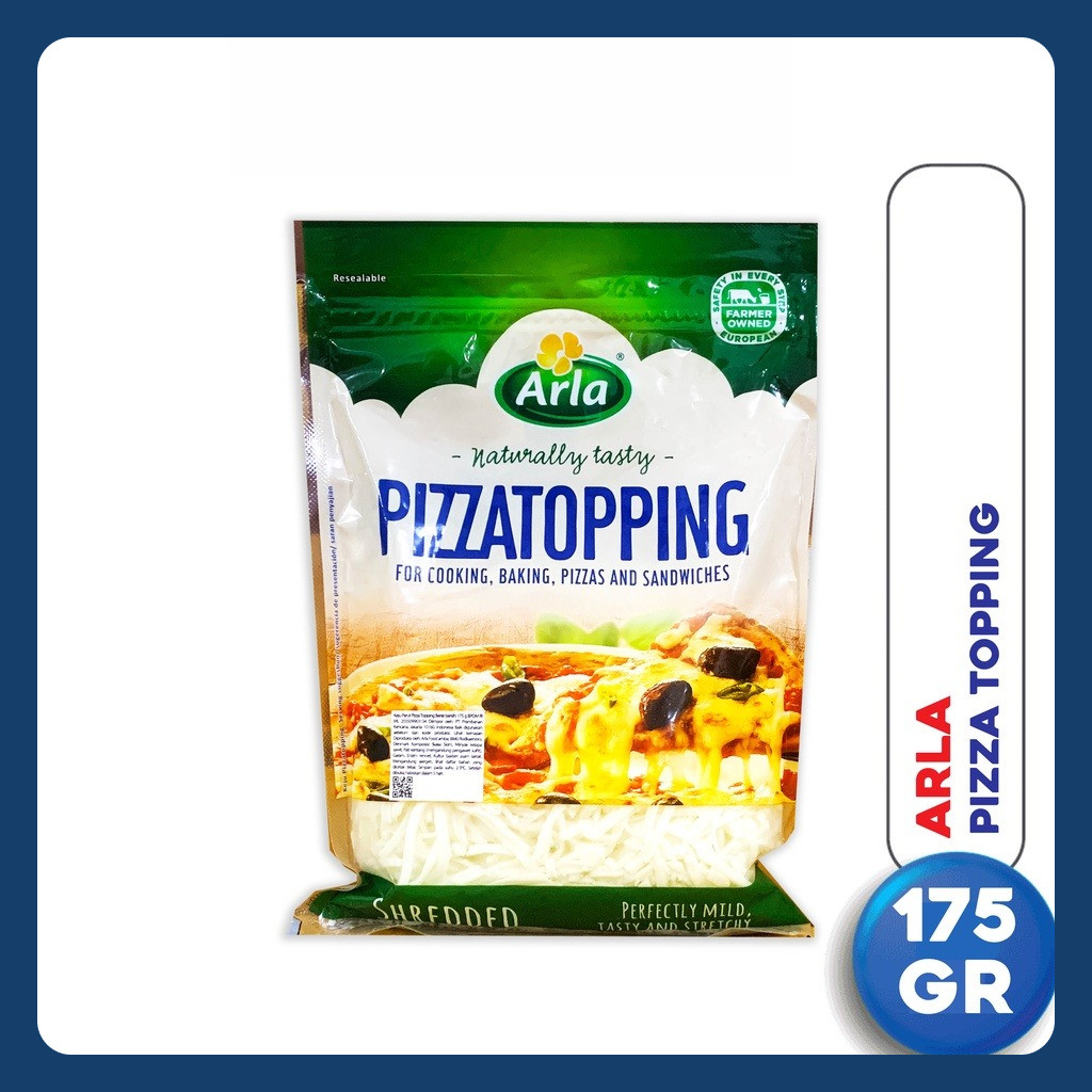 

ARLA Pizza Topping Shredded 175 Gr Keju Parut Lumer