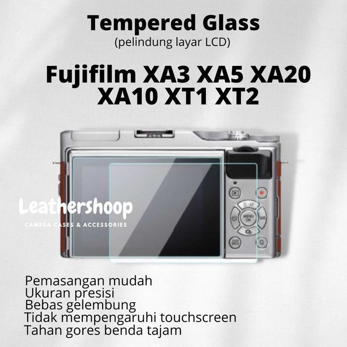 Tempered glass LCD screen guard Fujifilm XA3 XA10