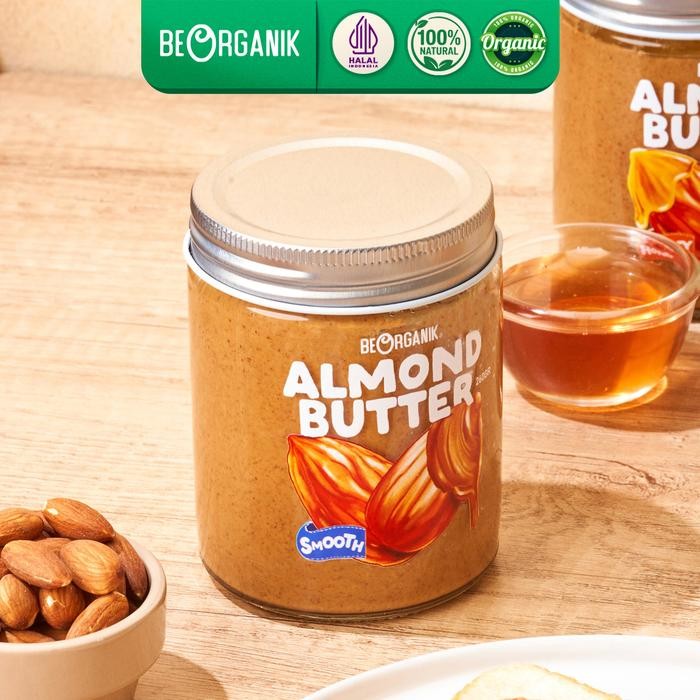 

Beorganik Roasted Almond Butter / Selai Almond 260Gr (Unsweetened, Gluten Free,Vegan) - Original Smooth