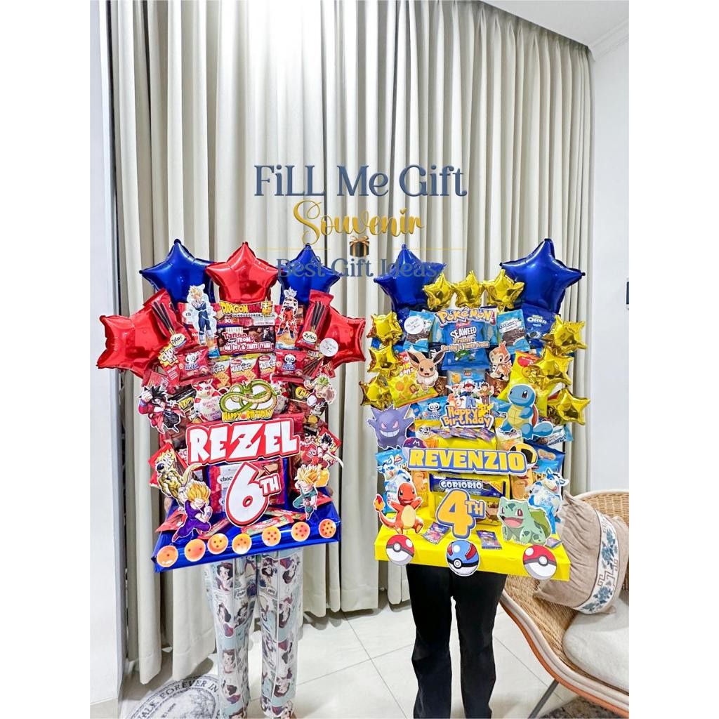 

TERLARIS THOMAS - PJ MASK - SONIC - POKEMON - GABBY HOUSE - SPIDERMAN - SANRIO - Snack Mading / Snack Tower Ulang Tahun Kado Ultah Anak / Snack Tart
