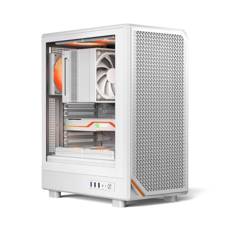 Digital Alliance Elite Prime White - Micro ATX PC Case - White
