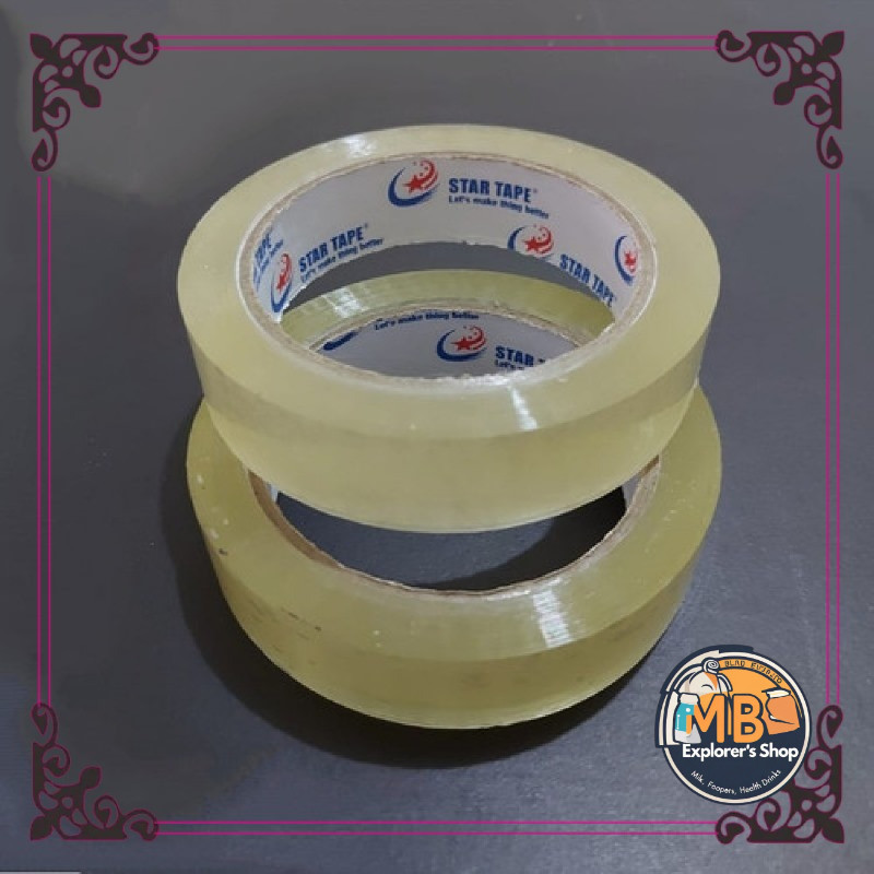 

Lakban Bening OPP 24 mm 100 Yard Isolasi Selotip Star Tape Solatip MB Explorer