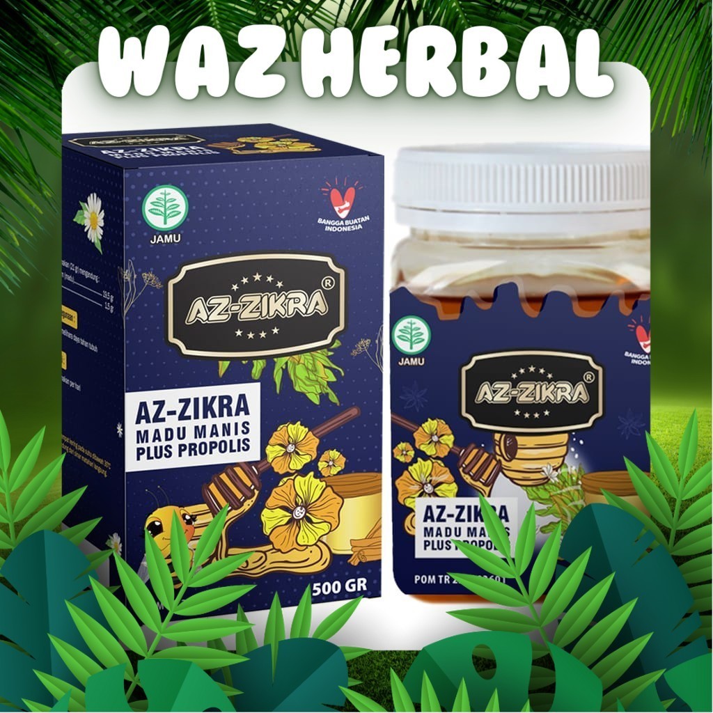 

ORIGINAL | Madu Az-Zikra Hutan Manis 500 gram | AZ Zikra Madu Manis PLUS PROPOLIS BPOM Kemasan Baru Original | Herbal Waz