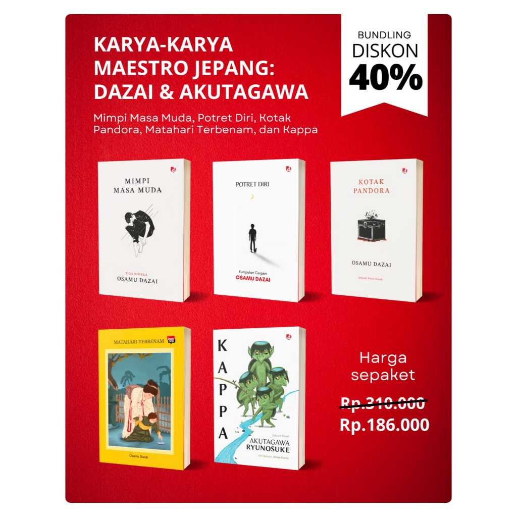 Buku Paket 5 Buku Karya-karya Maestro Jepang: Osamu Dazai & Akutagawa
