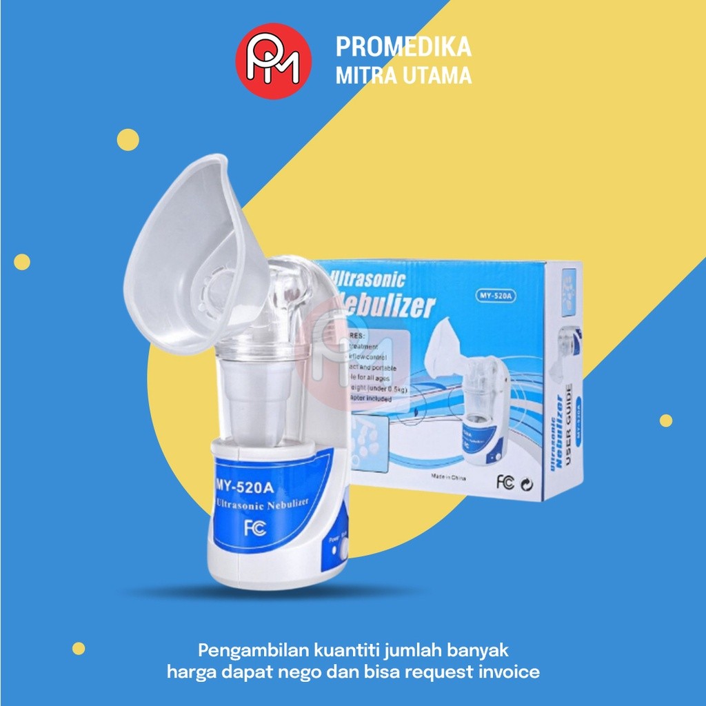 Portable Ultrasonic Nebulizer Omicro+MY-520A dan OKA 517 colok kabel