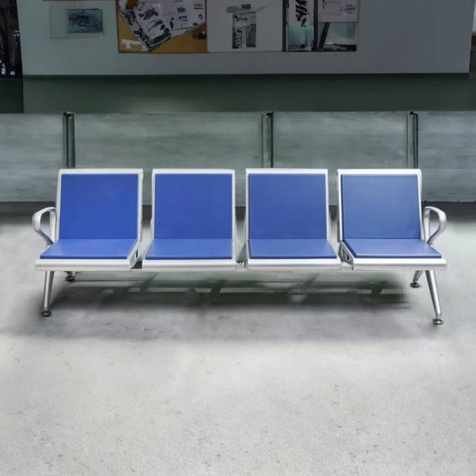 Kursi Tunggu 4 Seat Sandaran INFORMA Kursi Tunggu Bandara Kantor Rumah Sakit Gym