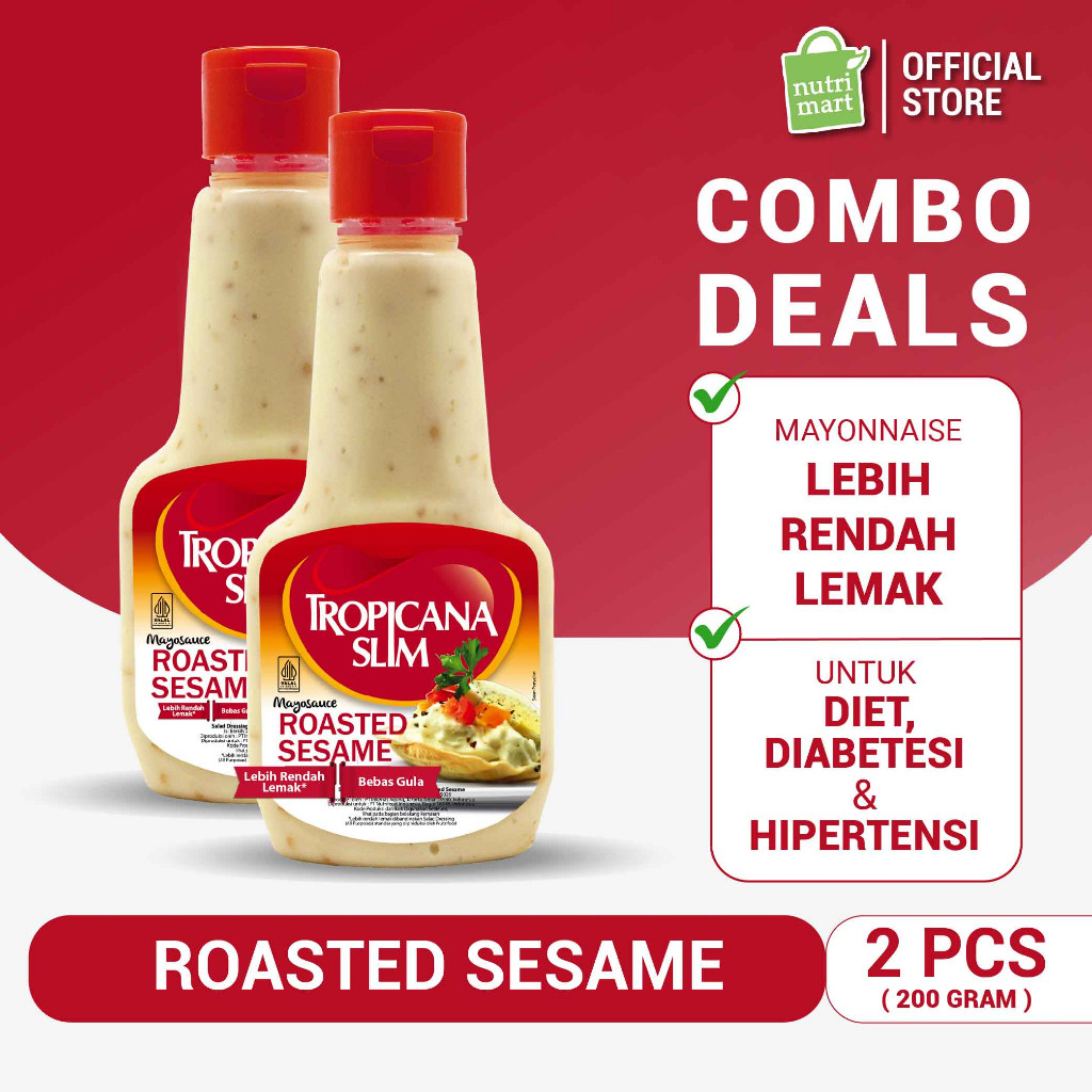 

Twin Pack - Tropicana Slim Mayonnaise 200 Gr - Bantu Dukung Hidup Sehat