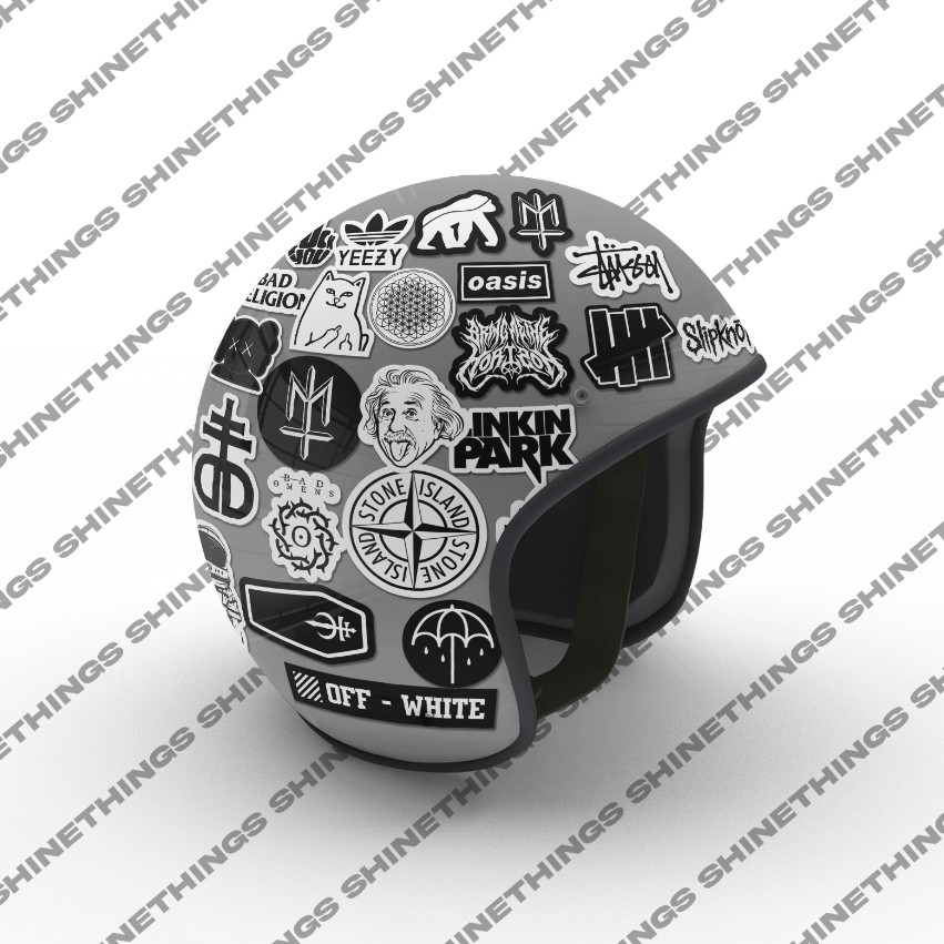 

Stiker Pack BRAND Helm Tumblr Helmet Music Brand HYPE Sticker Pack Maternal