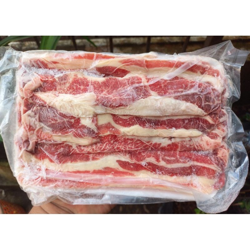 

Beef Shortplate Australia Slice Kemasan 500gram