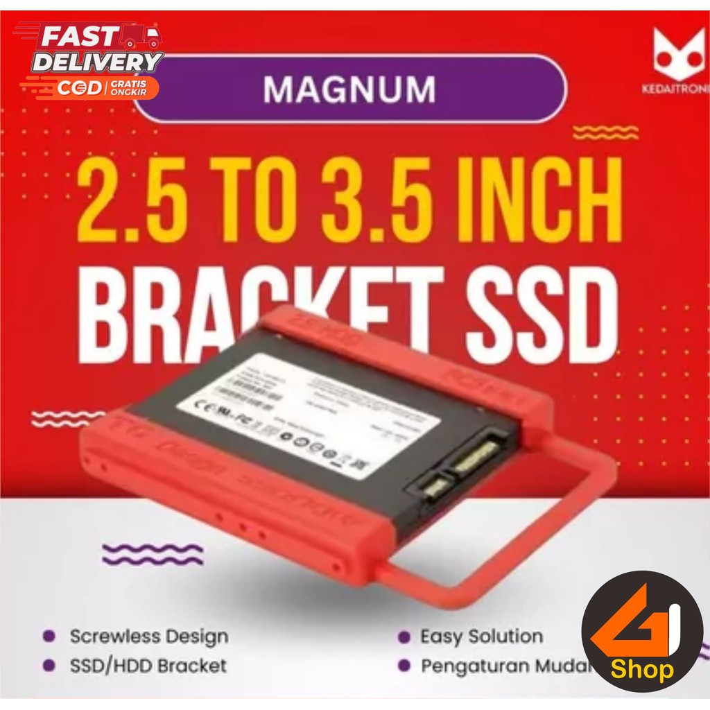 SSD HDD Hard Disk 2'5in ke 3'5 inch Caddy Bracket Braket Wadah Hard Disk Komputer Desktop