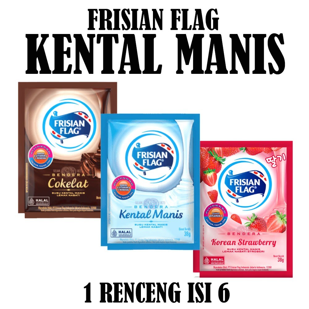 

SUSU KENTAL MANIS FRISIAN FLAG RENCENG ISI 6