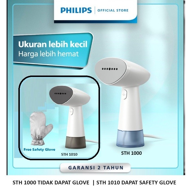 Philips STH1000/10 – Handheld Steamer STH1000 Setrika Uap Tangan STH 1000 STH1010 STH 1010
