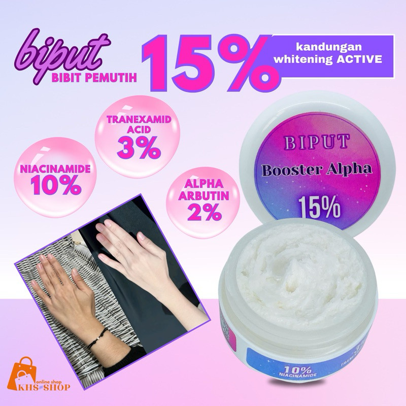 GK BIPUT BOOSTER ALPHA BPOM BIBIT PEMUTIH 100% ORIGINAL PEMUTIH BADAN