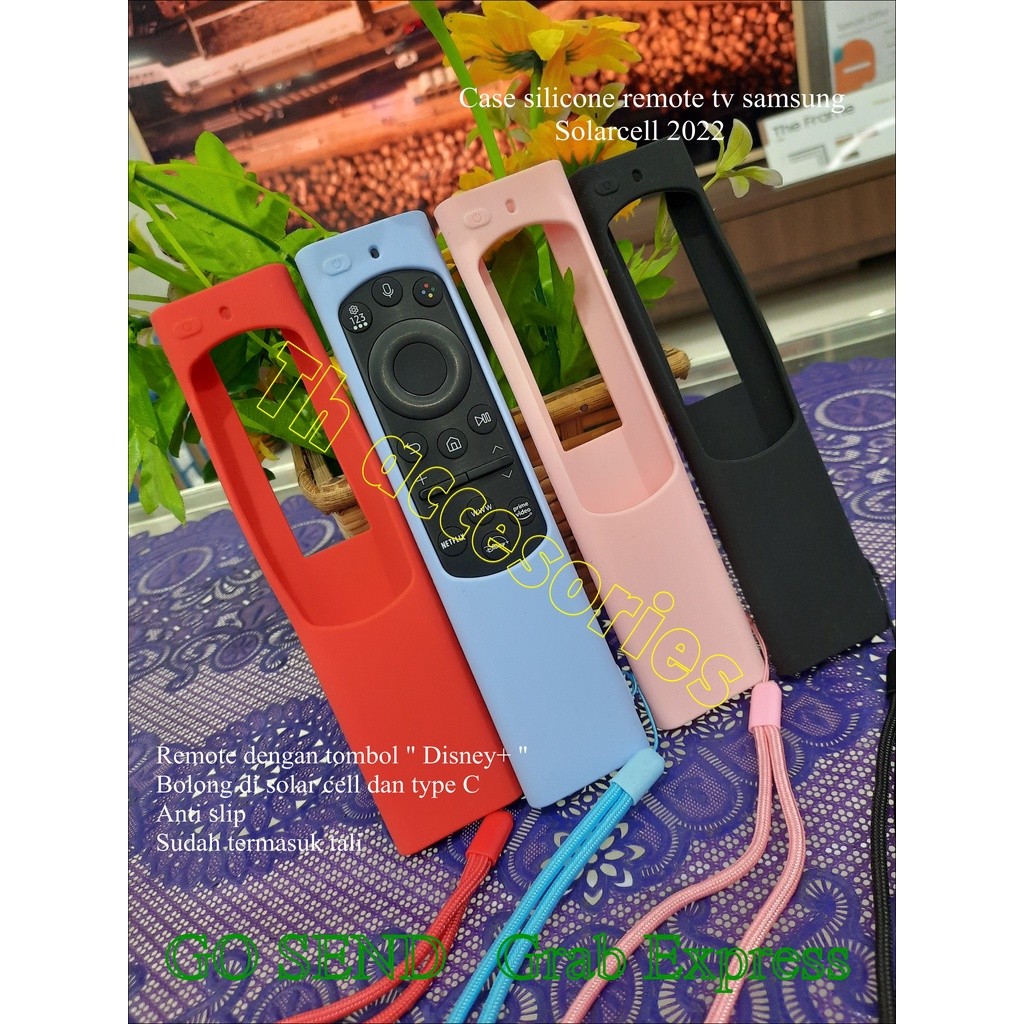 Case silicone remote tv samsung solarcell BU8000 Series & Qled tvCO