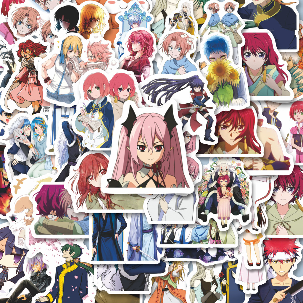 

100PCS Lucu Sticker Anime Yona Of The Dawn Stiker Aesthetic Stiker Anti Air Stikers Berperekat Waterproof sticker decal buat Motor Helm Buku Journal Koper Casing HP Laptop Botol Minum Hadiah anak