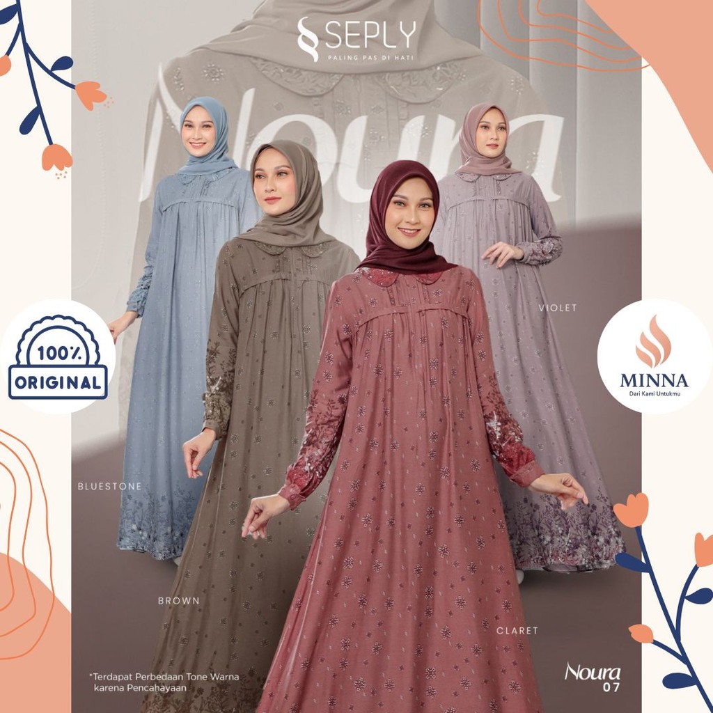 SEPLY Gamis Wanita Homedress Premium Noura 07