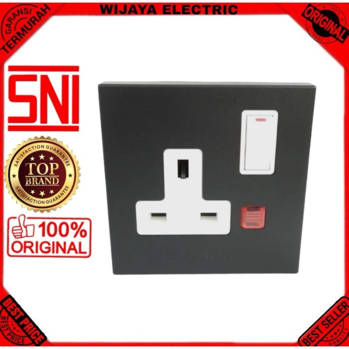 Panasonic stop kontak ac hitam only stop kontak Style E WBSJ1214B