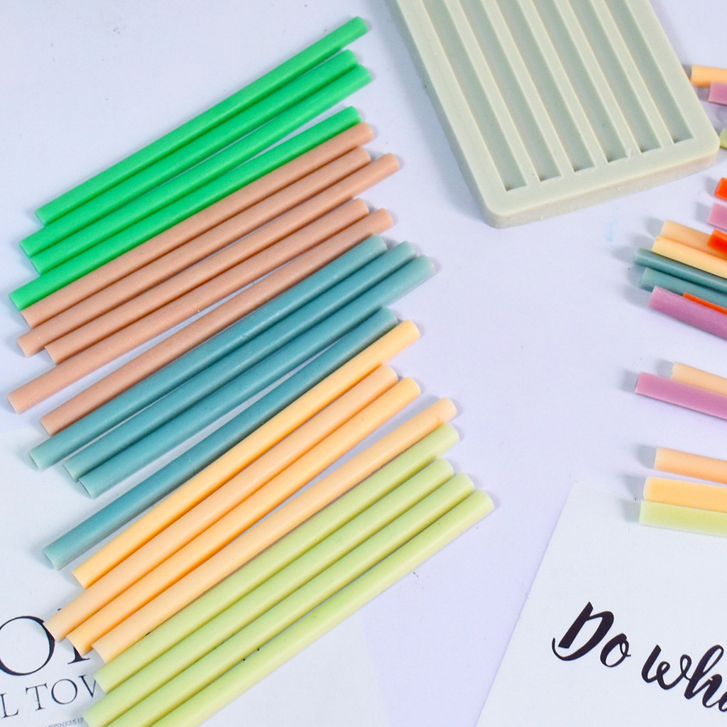 

Fire Paint Wax Stick Silicone Mold DIY Production Simple Style Color Wax Stick Household Stationery Home Decoration Handicrafts