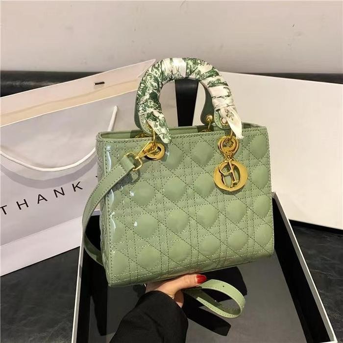 Tas Fashion MEWAH Princess DORI Handbag Tas Bahu dan Slempang Cewe Wanita HIGH CLASS - DORI_HIJAU