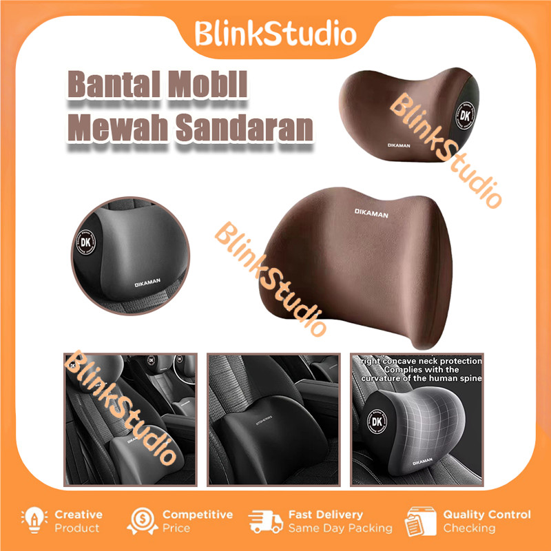 Bantal Mobil Mewah Sandaran Leher Punggung / Bantal Pinggang & Bantal Leher Mobil / Bantal Leher Mob