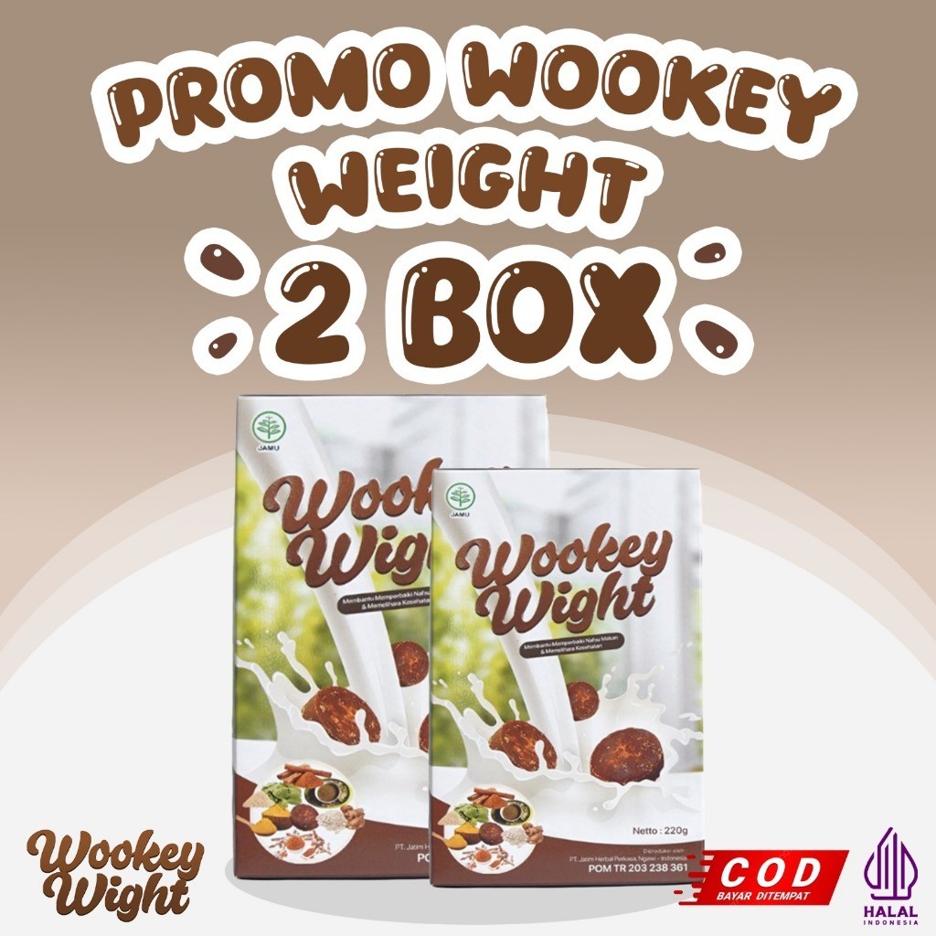 

[ 2 BOX ] Wookey Weight - Susu Penambah Berat Badan Paket Isi 2 Box Terlaris