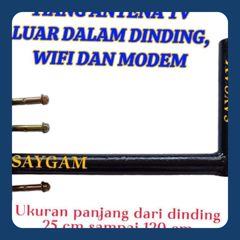 TIANG BRACKET ANTENA TV DINDING LUAR DALAM