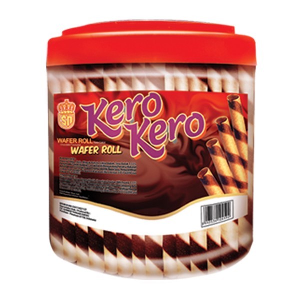 

Kero Kero Wafer Roll Chocolate Flavoured 400gr - Rasa Cokelat Biskuit