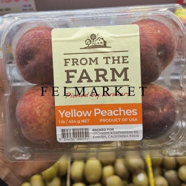 

Buah Peach Yellow Usa Manis / Buah Peach Kuning Import 454 gr / Pack